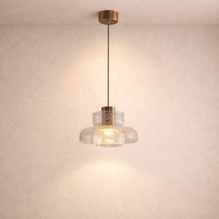 Suspension Luminaire Verre - Éclat Minéral | Fissora