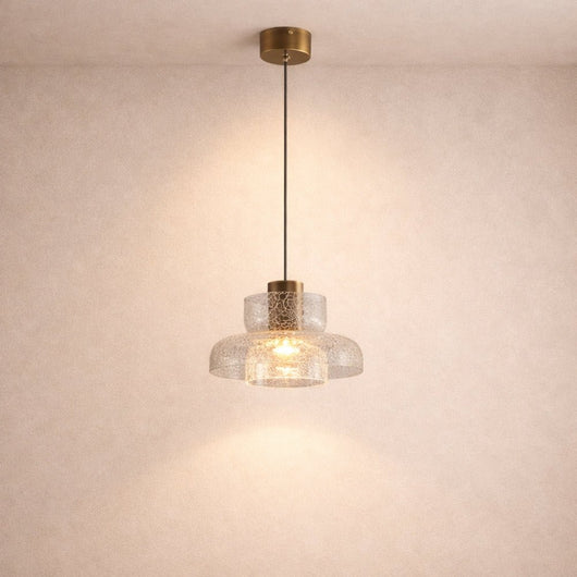 Suspension Luminaire Verre - Éclat Minéral | Fissora | Azeniah