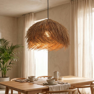 Suspension Rotin Dôme Tressé Ø 50 cm Wabi Sabi | Wabira