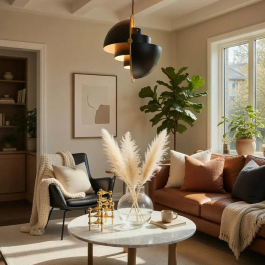 Suspension Scandinave - Cloche Polie | Lundra - Suspension luminaire Azeniah