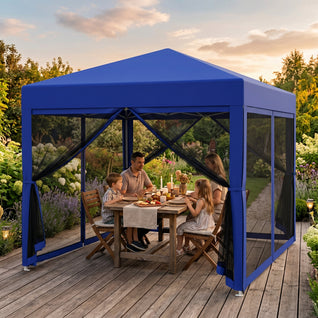 Tonnelle Moustiquaire 3x3 m Pop-up Parois Fermées Oxford 210D | Canovis