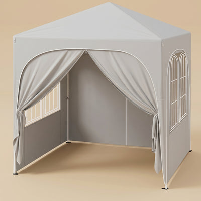 Tonnelle pliante 2x2 m pop-up Velmara grise