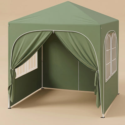 Tonnelle pliante 2x2 m pop-up Velmara verte