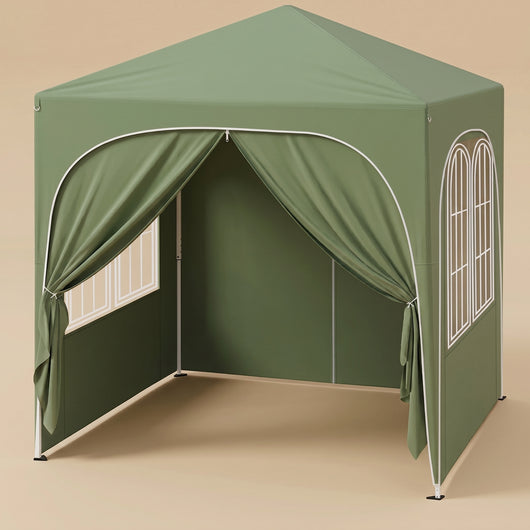 Tonnelle pliante 2x2 m pop-up Velmara verte