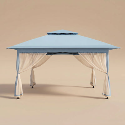 Tonnelle pliante Toldris coloris bleu ciel