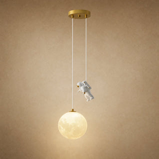 Veilleuse Astronaute Suspension Lune LED | Hoshéna