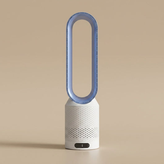 Ventilateur colonne sans pale Cirvane coloris Bleu