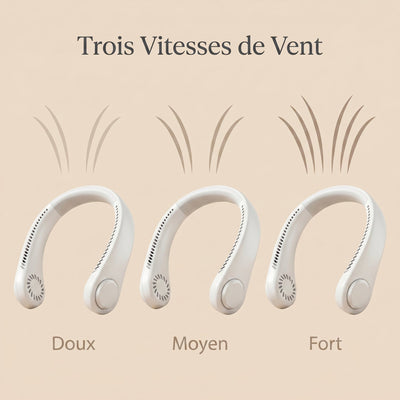 Trois vitesses de vent du ventilateur de cou Felvyn