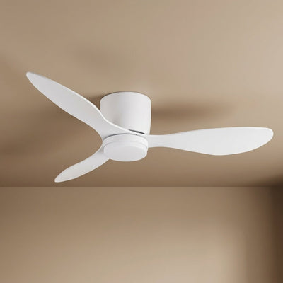 Ventilateur de plafond avec lumière Sirane coloris blanc