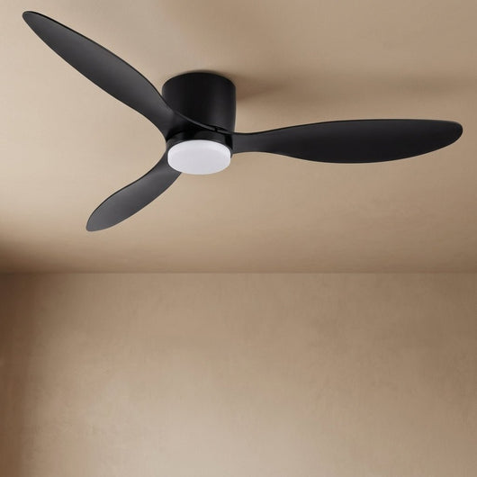 Ventilateur de plafond avec lumière Sirane coloris noir