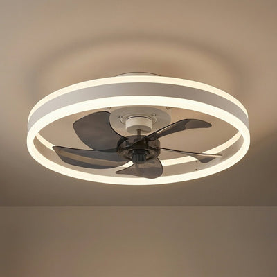 Ventilateur de plafond avec lumière Norvyn coloris blanc