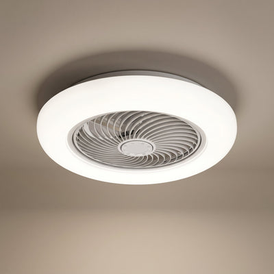 Ventilateur de plafond lames invisibles Tervio packshot fond beige