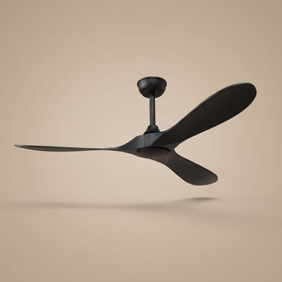 Ventilateur de plafond sans lumière Vaeron coloris noir