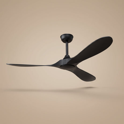 Ventilateur de plafond sans lumière Vaeron coloris noir