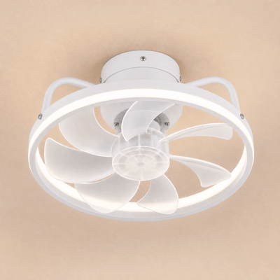 Ventilateur de plafond silencieux LED Serenys blanc, packshot