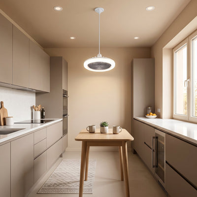 Ventilateur plafonnier E27 Ovelys dans une cuisine