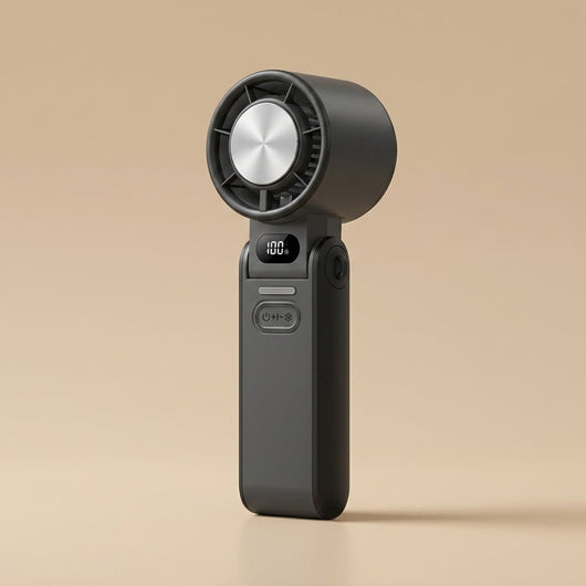 Ventilateur portable turbo pliable Lirvane coloris noir