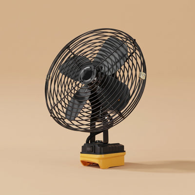 Ventilateur sans fil Edalys variante Dewalt 18V orange