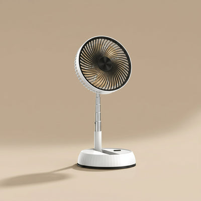 Ventilateur sur pied pliable Zelvio packshot fond beige