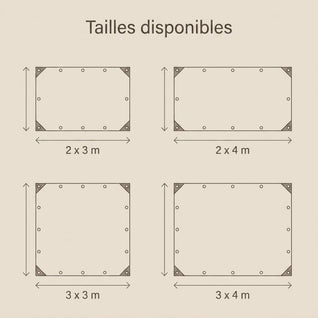 Voile d'Ombrage Rectangulaire HDPE Anti-UV Respirante | Brisven